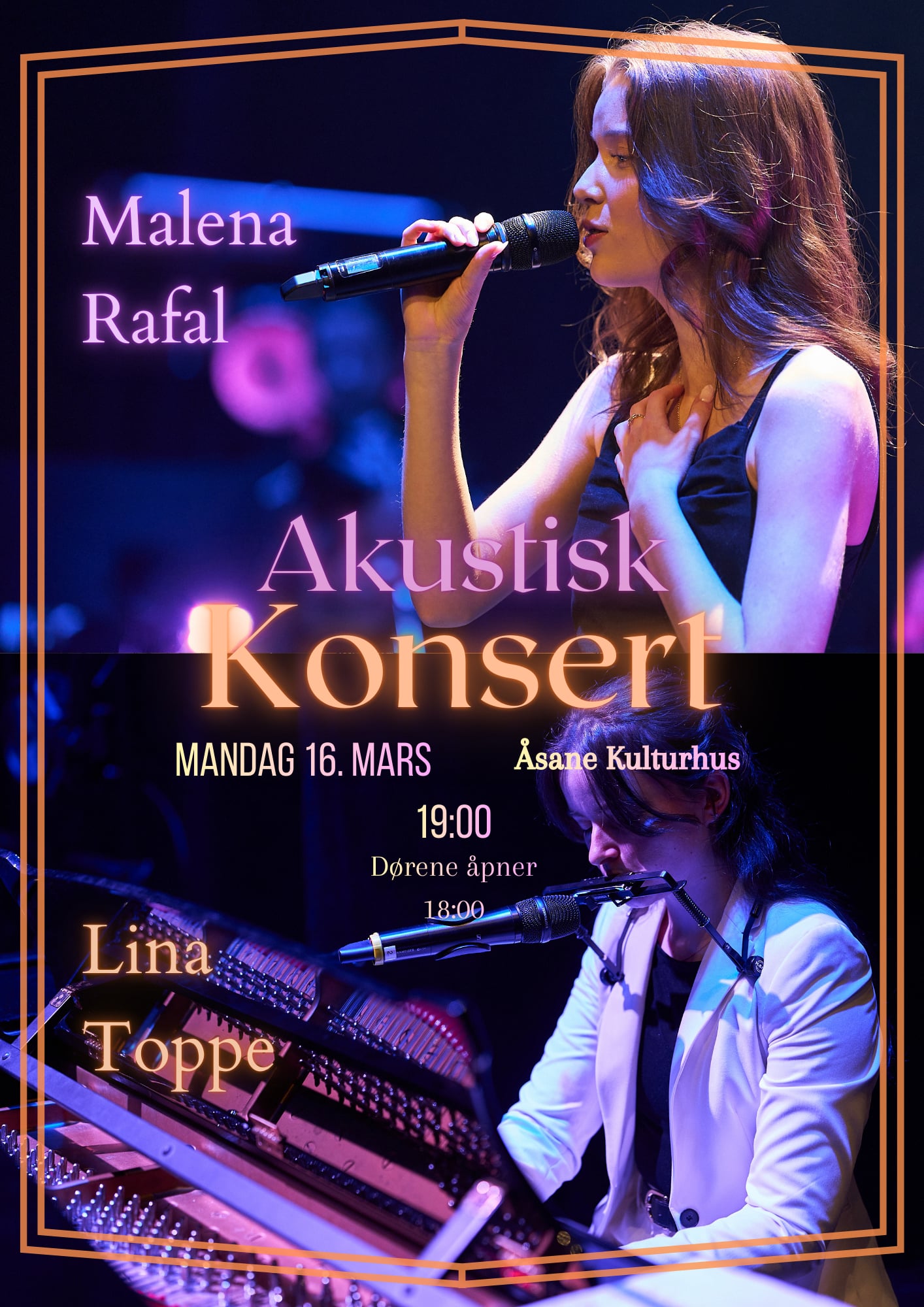 Lina Toppe og Malena Rafal 16. mars 2026, kl. 19:00